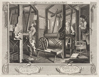 KG 15027
<br/>
The fellow prentices at their looms uit de prentenserie Industry and Idleness
<br/>
<em>Hogarth, William (1697 - 1764)</em>